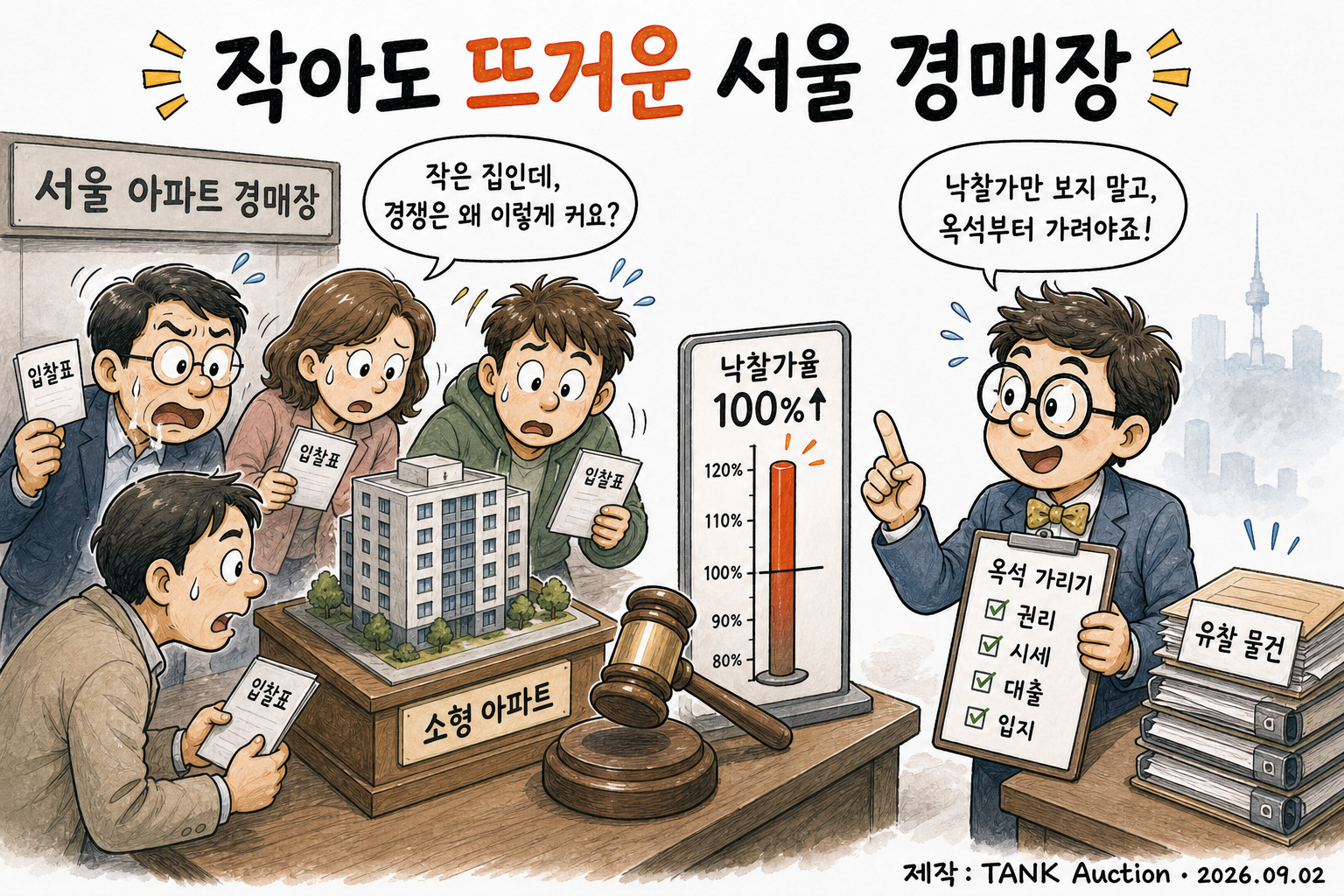 작아도 뜨거운 서울 경매장