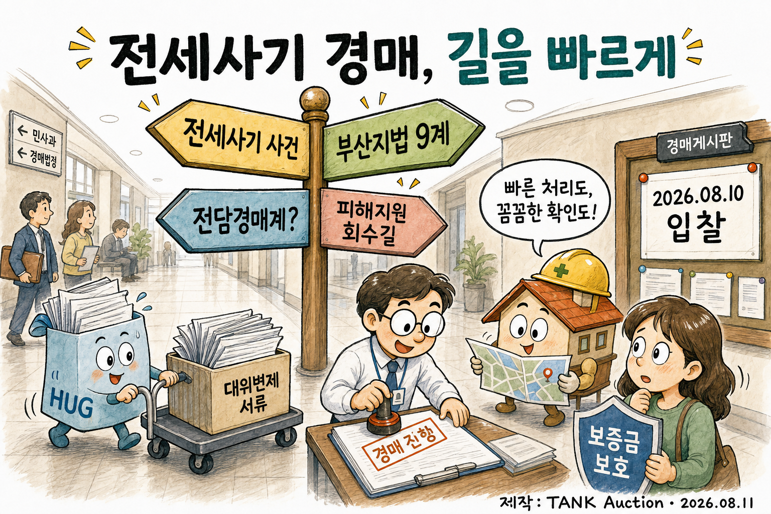 전세사기(HUG) 경매, 길을 빠르게