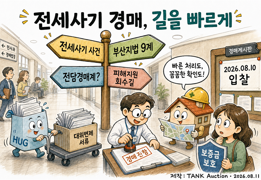 전세사기(HUG) 경매, 길을 빠르게